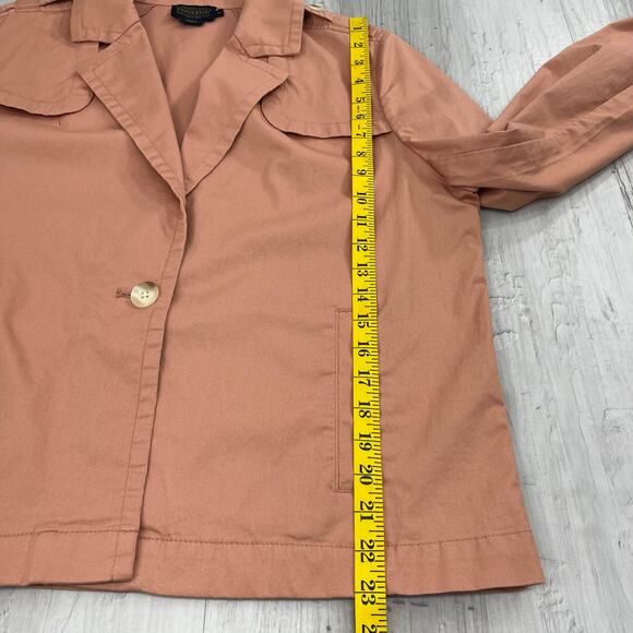 Pendleton Pink Long Sleeve Single Button Lightweight Preppy Basic Blazer Jacket - Picture 9 of 9